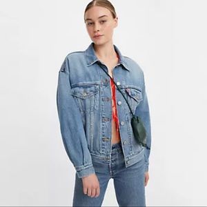 Levi Denim Jacket Boyfriend Oversized Fit Sz L